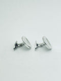 Georg Jensen Silver Cufflinks 108 Design Round Men's Accessory With Original Box