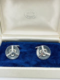 Georg Jensen. Art deco Sterling Silver Cufflinks #41- Oscar Gundlach-Pedersen.