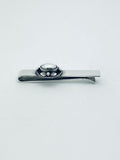 Georg Jensen. Sterling Silver Tie Bar / Clip with Hematiite #17.