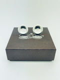 Georg Jensen Silver Cufflinks 108 Design Round Men's Accessory With Original Box