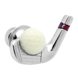 Golf Club & Ball Lapel Pin