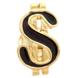 Black Dollar Mark Lapel Pin