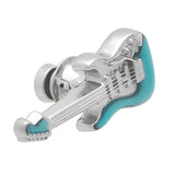 Blue Electric Guitar Lapel Pin