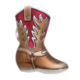 Red Western Boots Lapel Pin