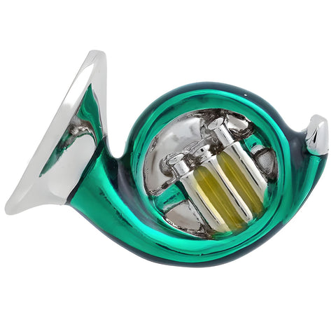 Green Horn Lapel Pin
