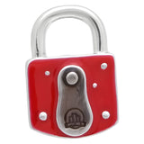 Red Padlock Key Lapel Pin