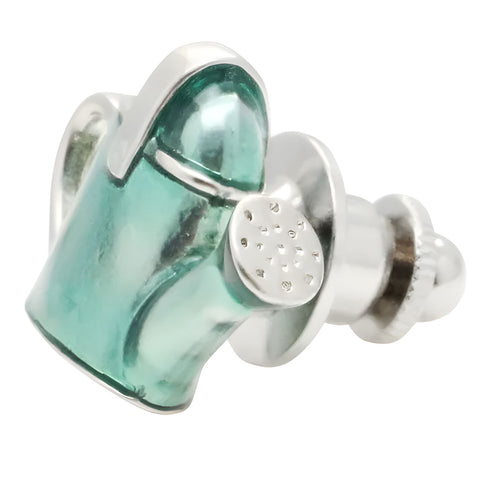 Blue Watering Can Lapel Pin