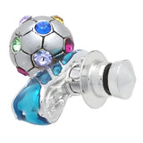 Blue Soccer Shoes & Ball Lapel Pin