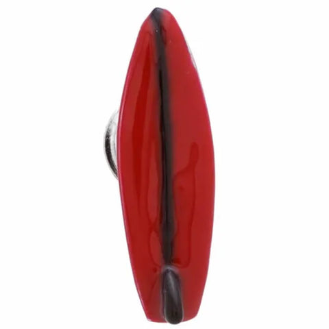 Red Surfboard Lapel Pin