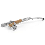 Brown Fishing Rod Reel Tie Clip