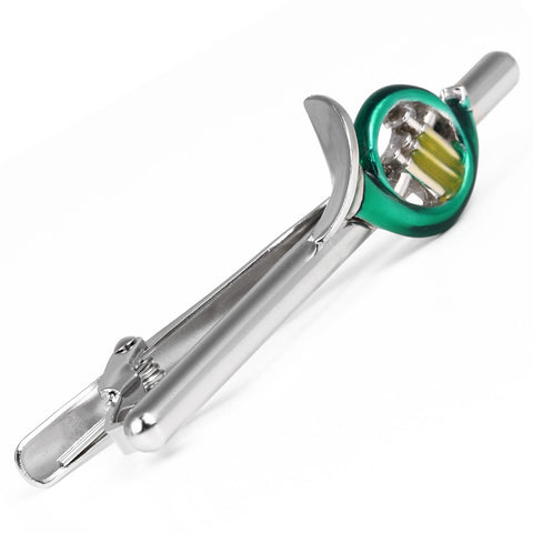 Green Horn Tie Clip