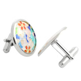 Sakura Blue Sterling Silver Cufflinks