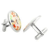 Sakura Yellow Sterling Silver Cufflinks
