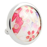 Sakura Pink Sterling Silver Cufflinks