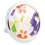 Sakura Purple Sterling Silver Cufflinks