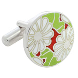 Chrysanthemum Sterling Silver Cufflinks