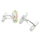 Chrysanthemum Sterling Silver Cufflinks