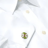 Chrysanthemum Sterling Silver Cufflinks