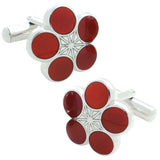 Plum Blossom Sterling Silver Cufflinks