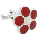 Plum Blossom Sterling Silver Cufflinks