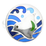 Seagull & Waves Sterling Silver Cufflinks