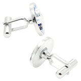 Seagull & Waves Sterling Silver Cufflinks