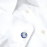 Seagull & Waves Sterling Silver Cufflinks