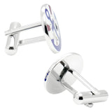 Ikari Anchor Sterling Silver Cufflinks