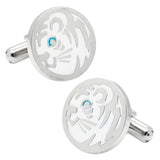 Tora Tiger Sterling Silver Cufflinks
