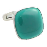 Jade Sterling Silver Cufflinks