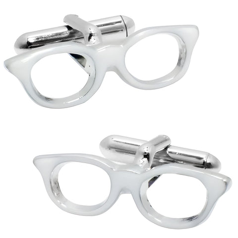 White Glasses Cufflinks