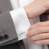 Blue Glasses Cufflinks