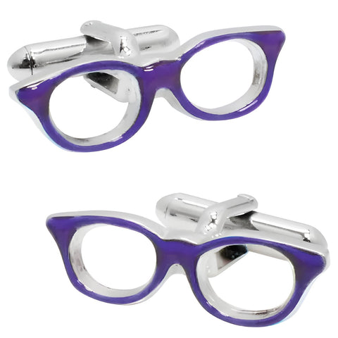 Purple Glasses Cufflinks