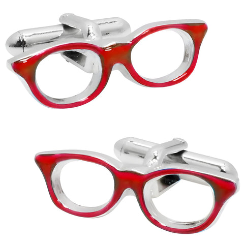Red Glasses Cufflinks