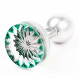 Edo Kiriko Kiku Green Cufflinks