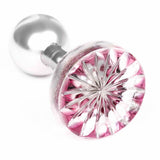 Edo Kiriko Kiku Red Cufflinks