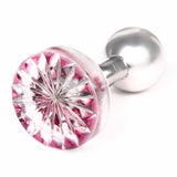 Edo Kiriko Kiku Red Cufflinks