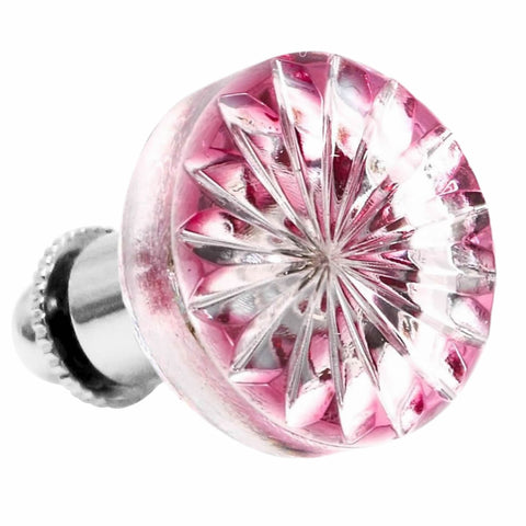 Edo Kiriko Kiku Pink Sakura Lapel pin