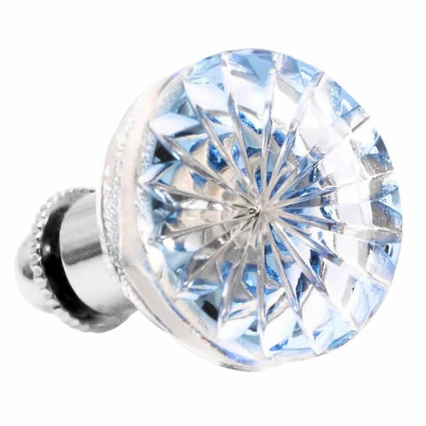 Edo Kiriko Kiku Light Blue Pins