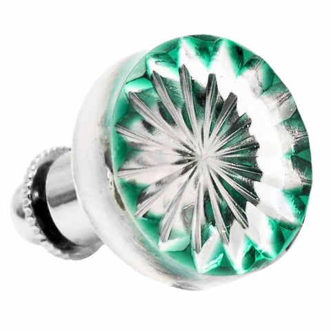 Edo Kiriko Kiku Green Pins Matcha