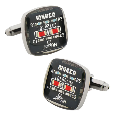 MOECO Black Circuit Cufflinks