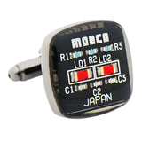 MOECO Black Circuit Cufflinks