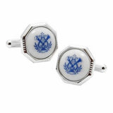 Royal Copenhagen Horn & Leaf Cufflinks