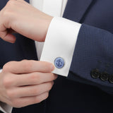 Royal Copenhagen Anchor Light Blue Cufflinks