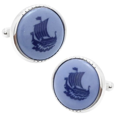 Royal Copenhagen Ship Cufflinks