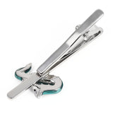 Emerald Saxophone Tie Clip