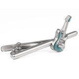 Turquoise Electric Guitar Tie Clip