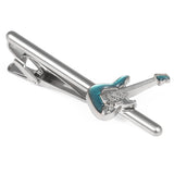 Turquoise Electric Guitar Tie Clip