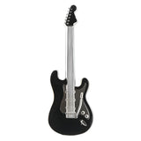Black Electric Guitar Tie Clip
