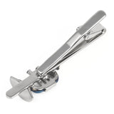 Blue Trmpet Tie Clip